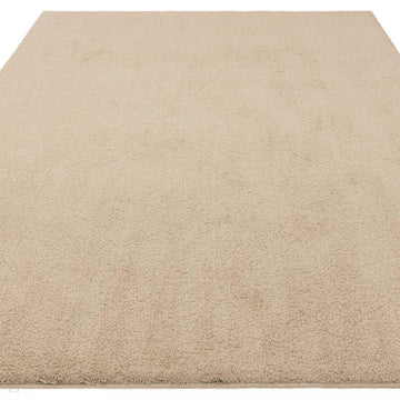 Como Plush Plain Super-Soft Silky Shimmer Ultra High-Density Mid-Height Polyester Shaggy Natural Rug-Asiatic Carpets-Rug Love - The Most Loved Rug Store
